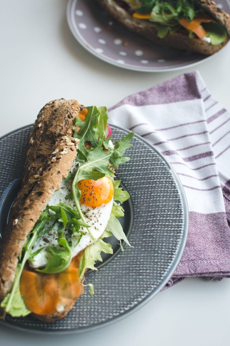 Healthy homemade baguette