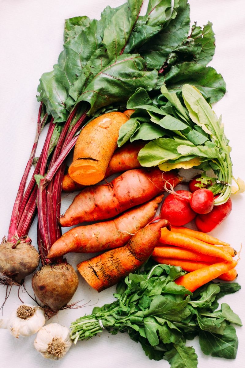 Starchy vegetables ready for a healthy dinner