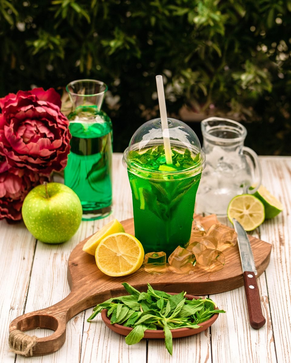 homemade ice tea filled with mint lemon slices 1 homemade ice tea filled with mint lemon slices