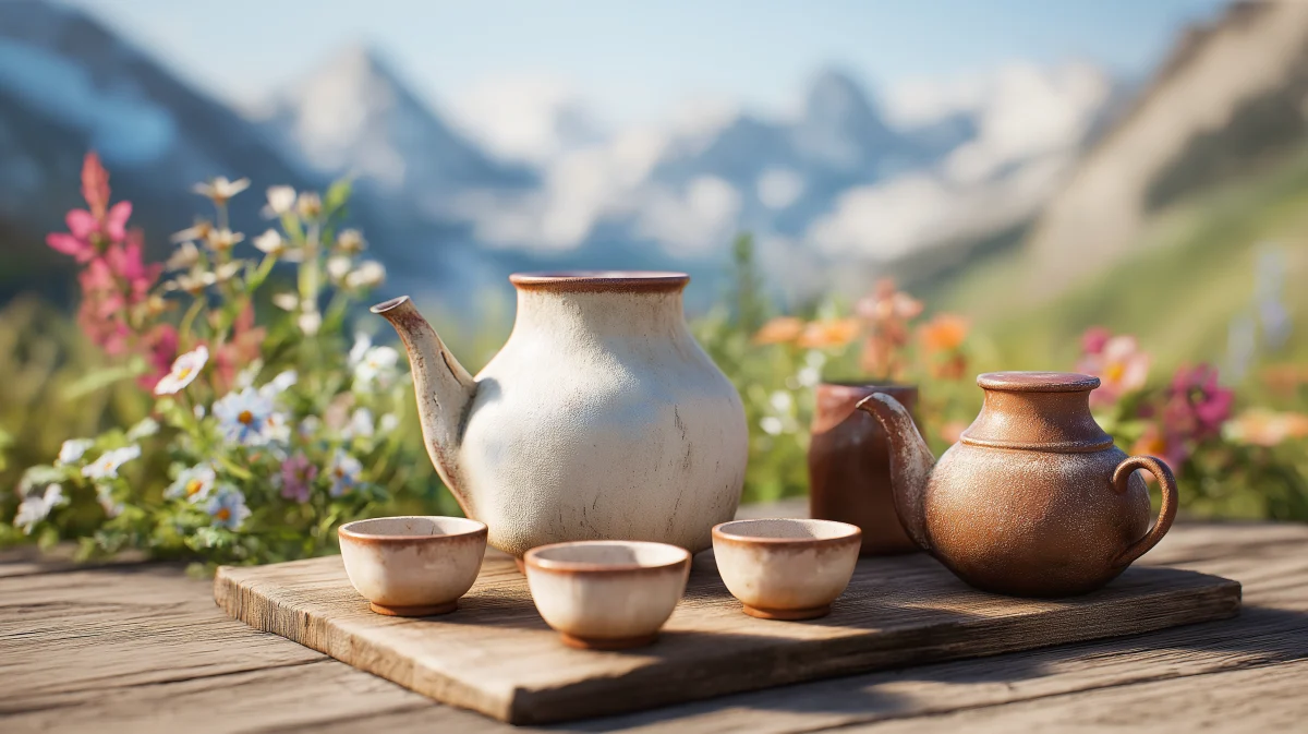 Charming Ceramic Tea Set Amongst Wildflowers 1 charming ceramic tea set amongst wildflowers