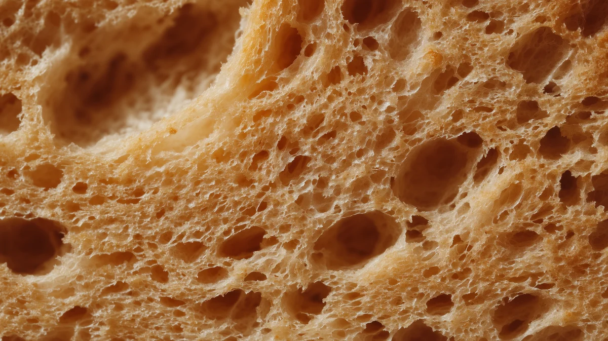 Close-Up of Soft Whole Grain Bread Texture 1 close up of soft whole grain bread