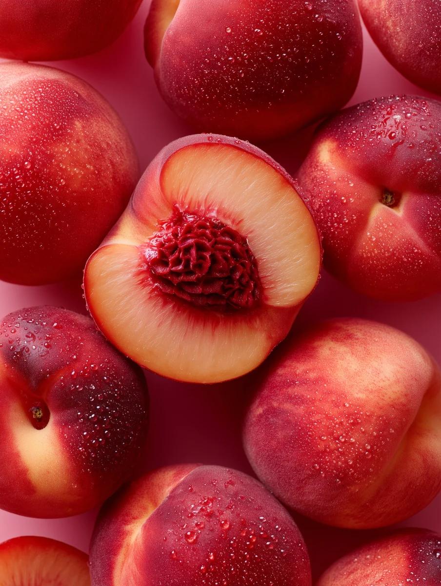 Juicy Nectarines with Dewy Skin 1 juicy nectarines with dewy skin