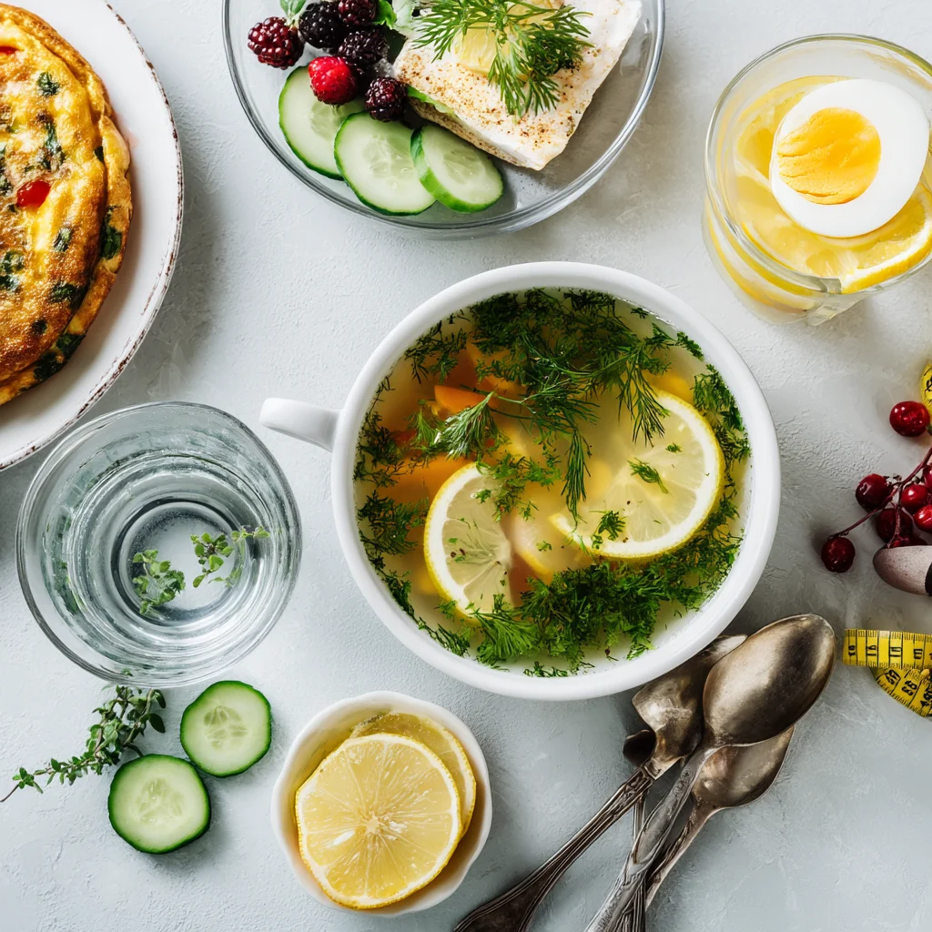 Refreshing Lemon Herb Soup with Fresh Vegetables 1 refreshing lemon herb soup with fresh vegetables