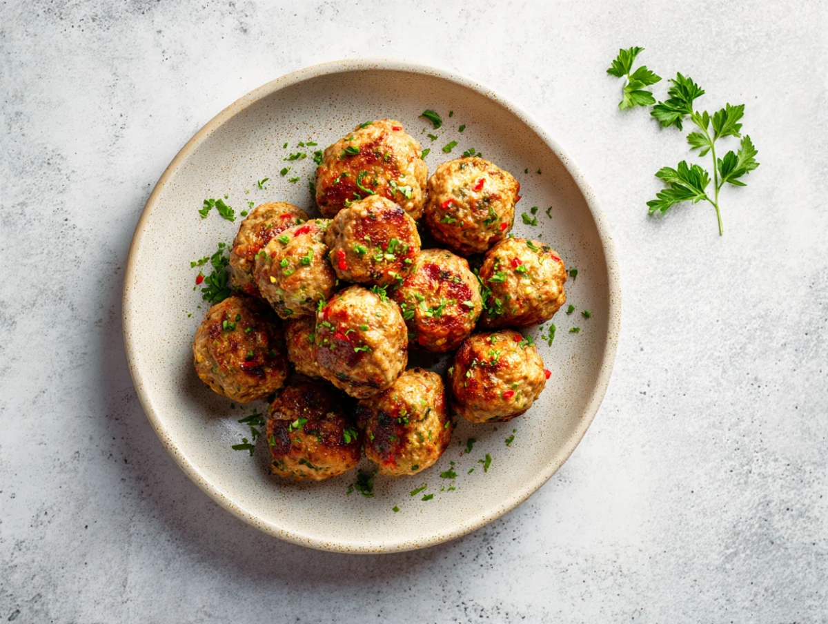 Savory Meatballs with Fresh Herbs 1 savory meatballs with fresh herbs