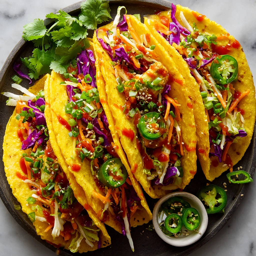 Colorful Vegan Tacos with Fresh Vegetables 1 colorful vegan tacos with fresh vegetables