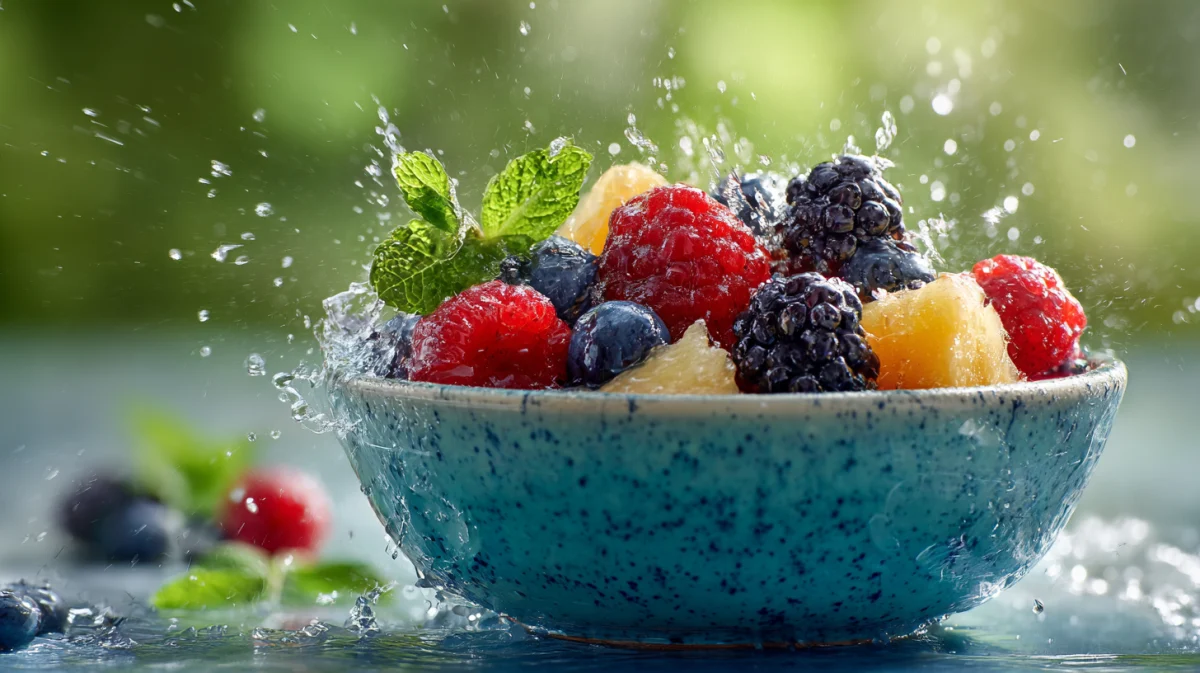 Refreshing Mixed Berry Bowl with Mint 1 refreshing mixed berry bowl with mint