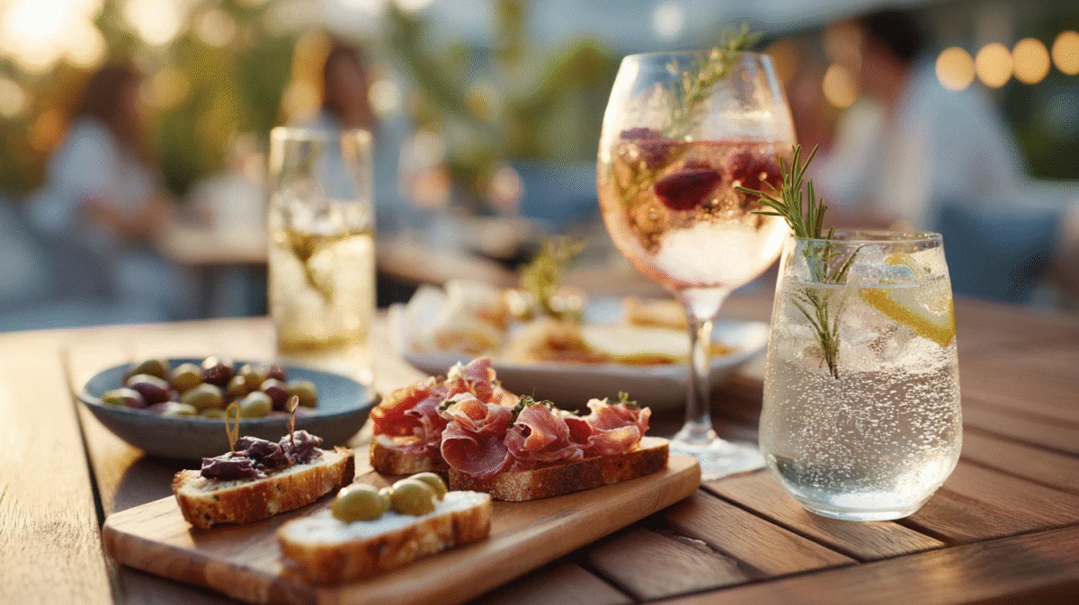 Elegant Appetizers with Refreshing Drinks 1 elegant appetizers with refreshing drinks