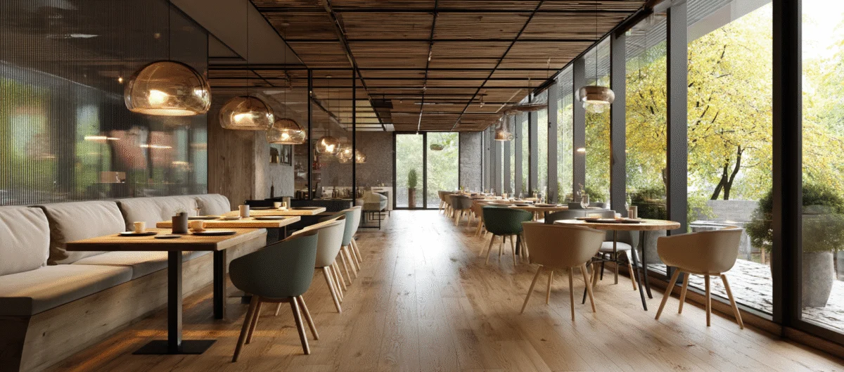 Modern Restaurant Interior with Natural Light 1 modern restaurant interior with natural light